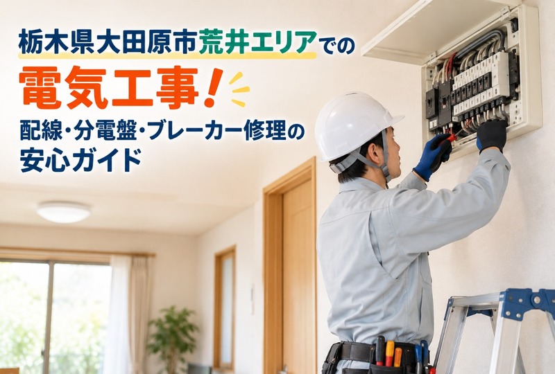 画像1049：栃木県大田原市荒井エリアでの電気工事！配線・分電盤・ブレーカー修理の安心ガイド