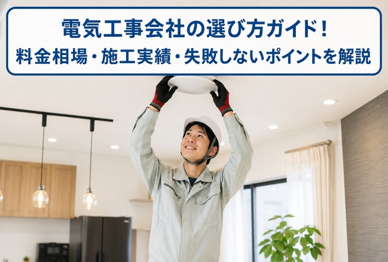 画像941：電気工事会社の選び方ガイド！料金相場・施工実績・失敗しないポイントを解説